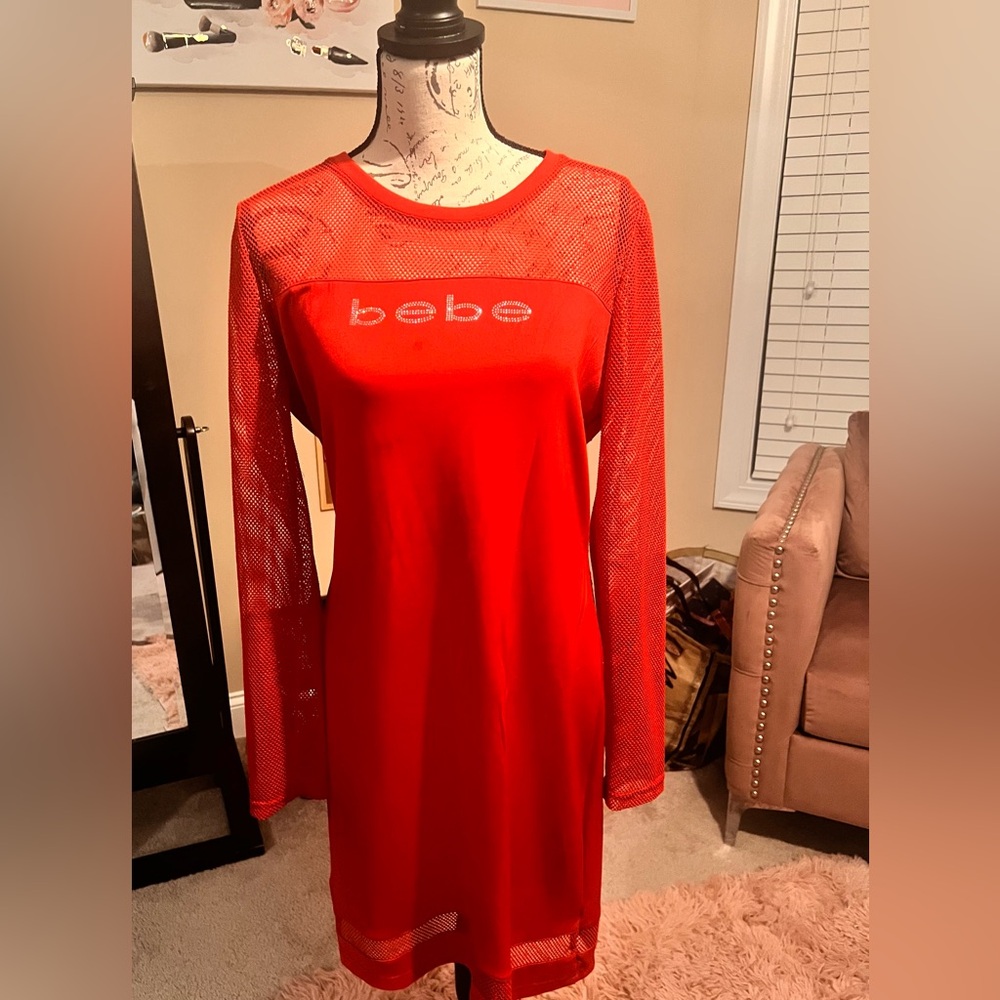 Red Bebe dress! Nice for a date night or night out with your girls!